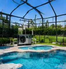 Pool Heater Repair equipment at a Palm Beach County home