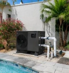 Pool Heater Installation equipment at a Palm Beach County home