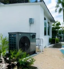 Pool Heater Replacement equipment at a Palm Beach County home